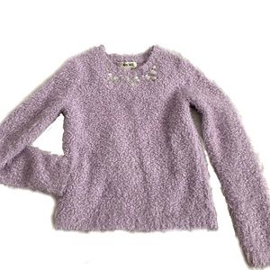 Girl’s Fluffy Lux Shearling Sweater